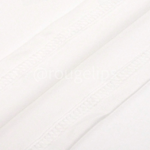 White Graphic Crewneck Tee Shirt Short Sleeve - Picture 7 of 11